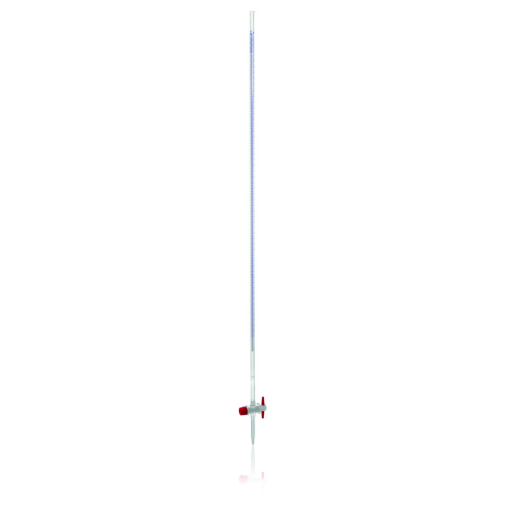 Burette with straight standard ground stopcock, DURAN®, class AS, with PTFE key
