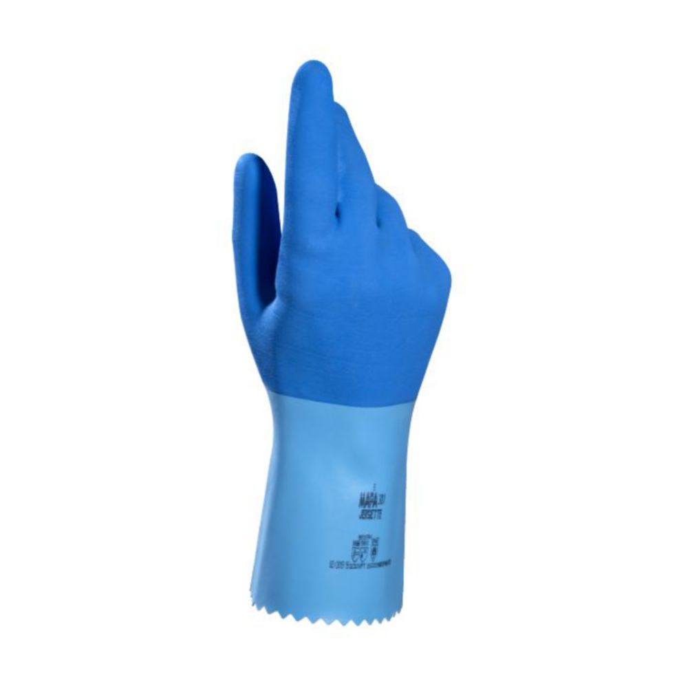 Guanti di protezione chimica Jersette 301, lattice naturale