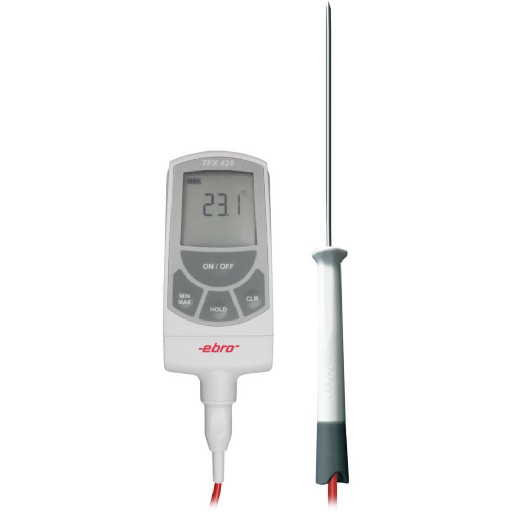 Set di termometri da laboratorio TFX 420, con sonda di temperatura TPX 400