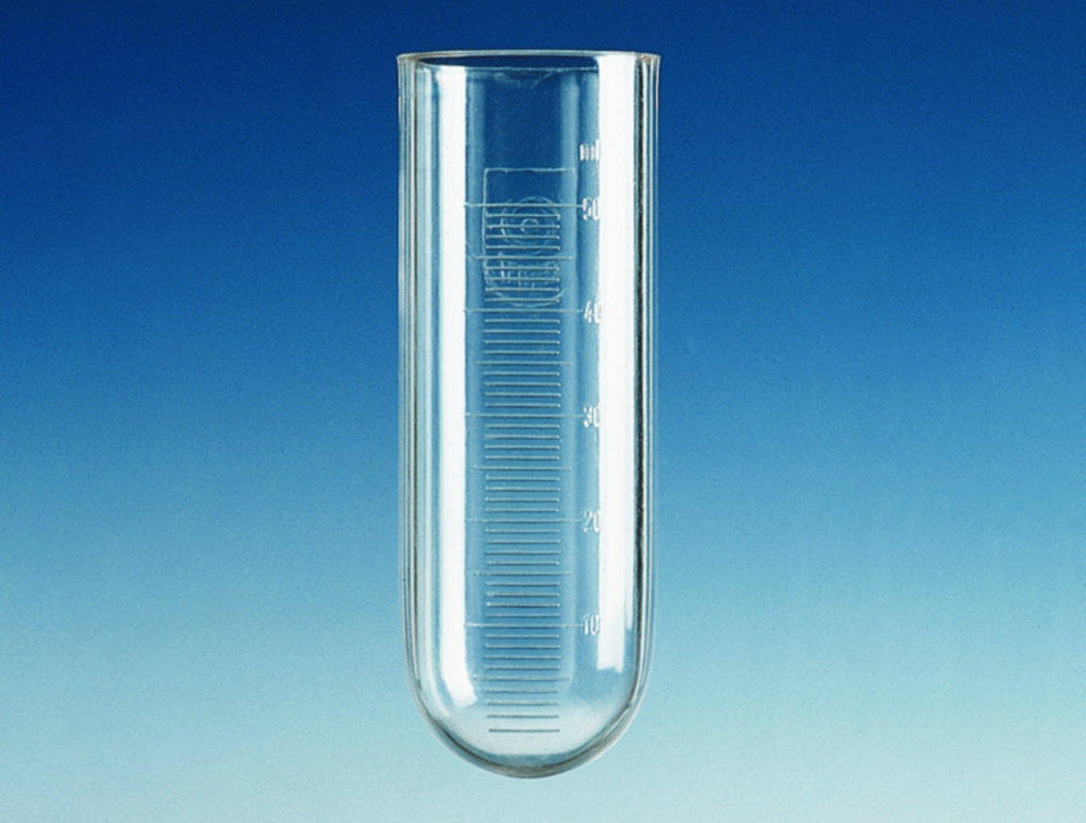 Provette per centrifuga, plastica, fondo tondo, PC, graduate