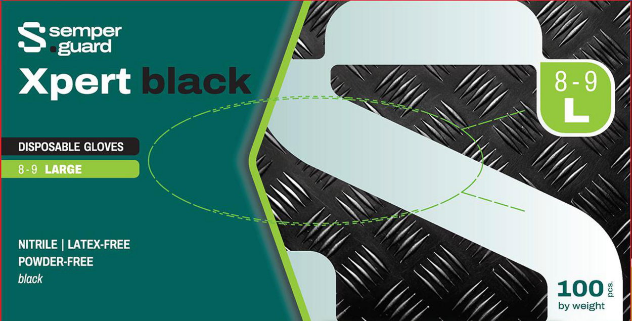 Guanti monouso, Semperguard® Xpert Black, Nitrile