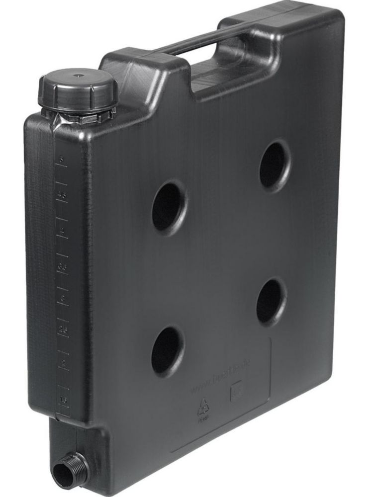 Taniche salvaspazio, HDPE, elettricamente conduttive, con connettore filettato