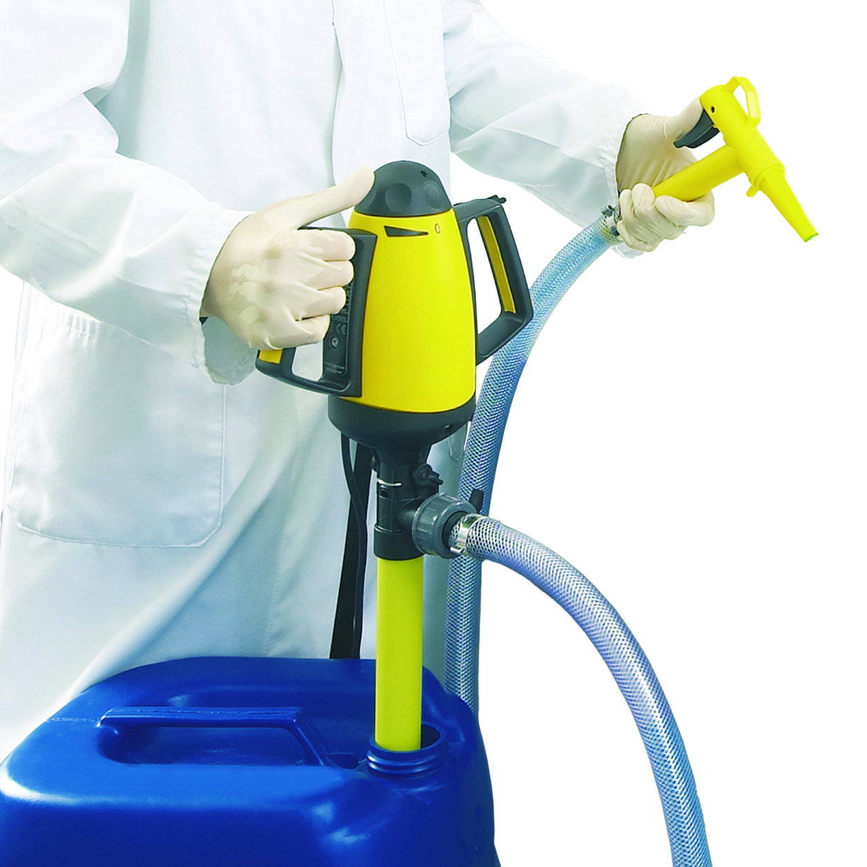 Laboratory pump mains operated