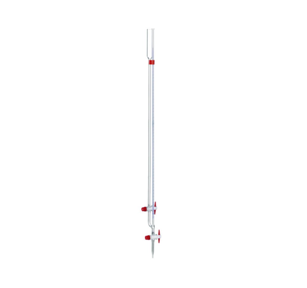 Microburette secondo Bang, DURAN®, classe AS, conformità certificata, con chiave in PTFE