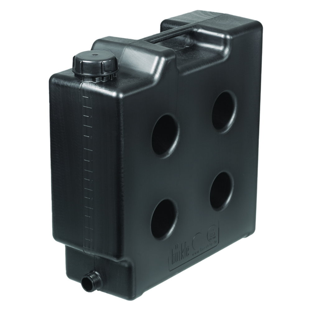 Taniche salvaspazio, HDPE, elettricamente conduttive, con connettore filettato