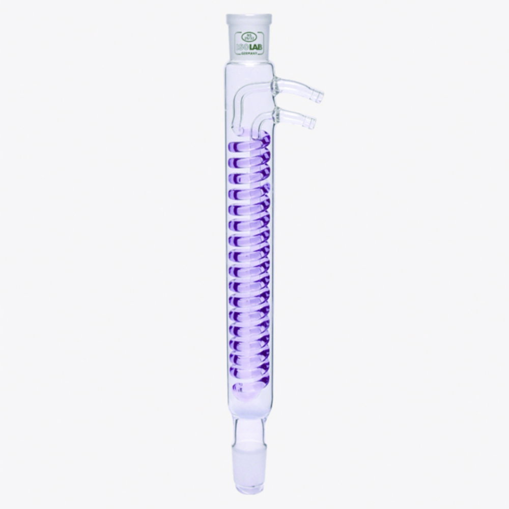 Condensers, ground glass joint, Dimroth, borosilicate glass 3.3.