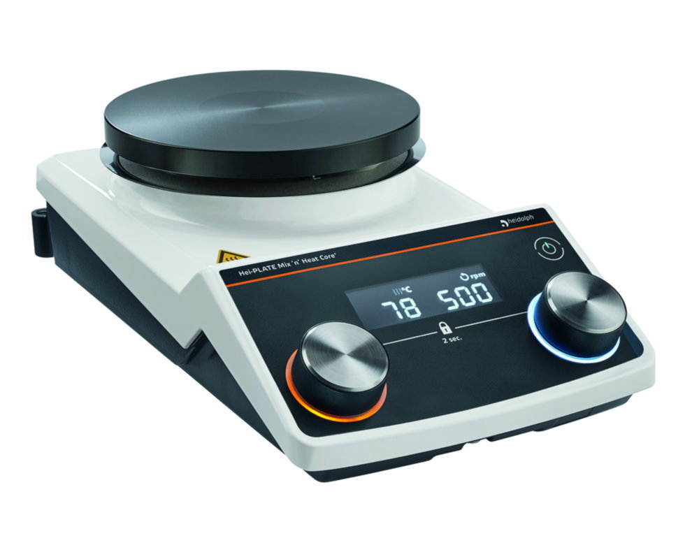 Agitatori magnetici con piastra riscaldante Hei-PLATE Mix'n'Heat Core