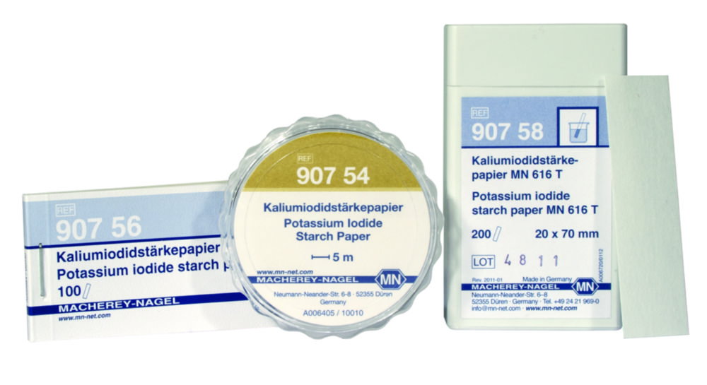 Carta test, potassio ioduro amido