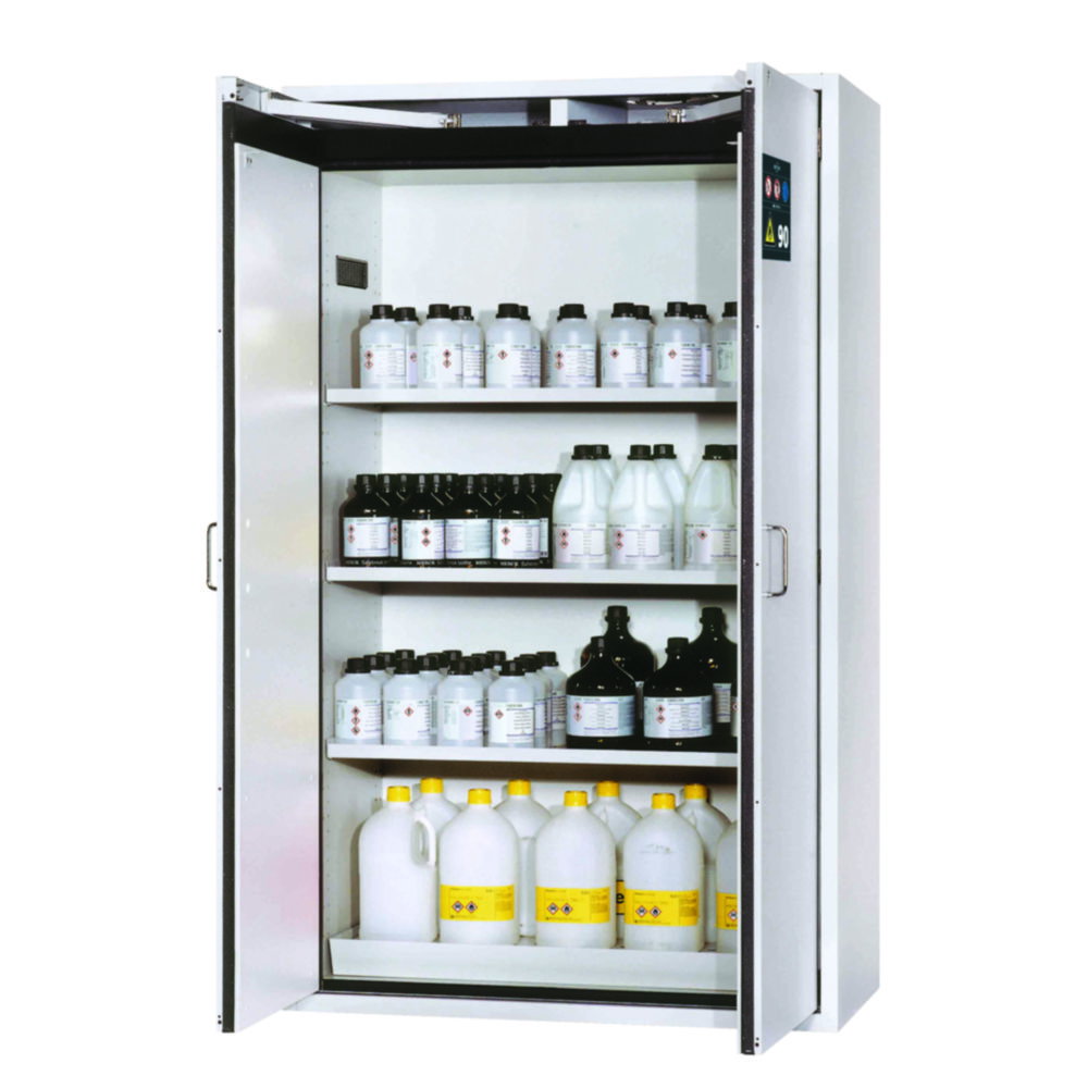 Safety Storage Cabinets S-CLASSIC-90 WD, 3 shelves, perforated insert