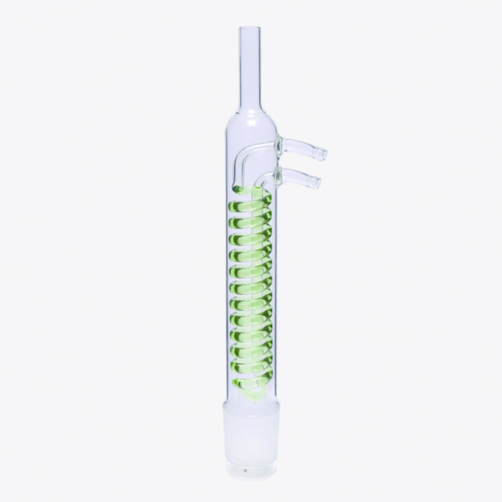 Condensers acc. to Dimroth for extractors, with glass olives
