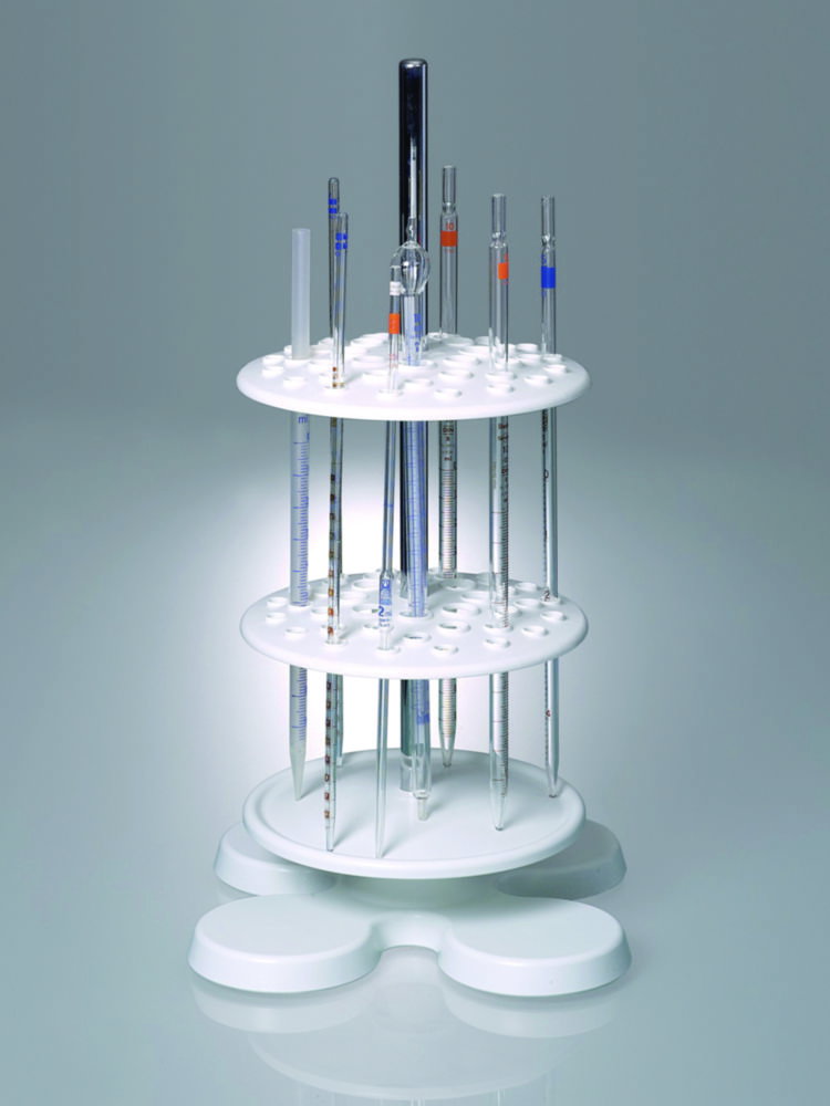 Portapipette, PP, acciaio cromato