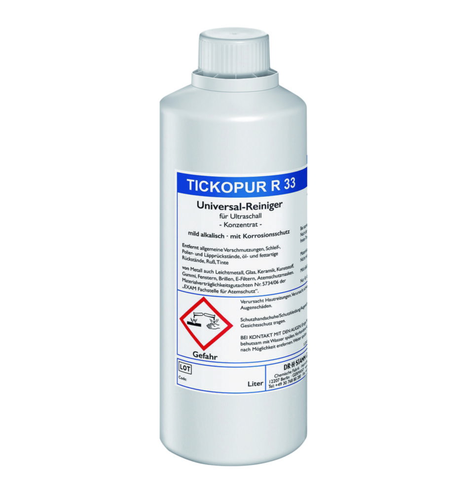 Soluzioni concentrate per bagni ad ultrasuoni TICKOPUR R 33