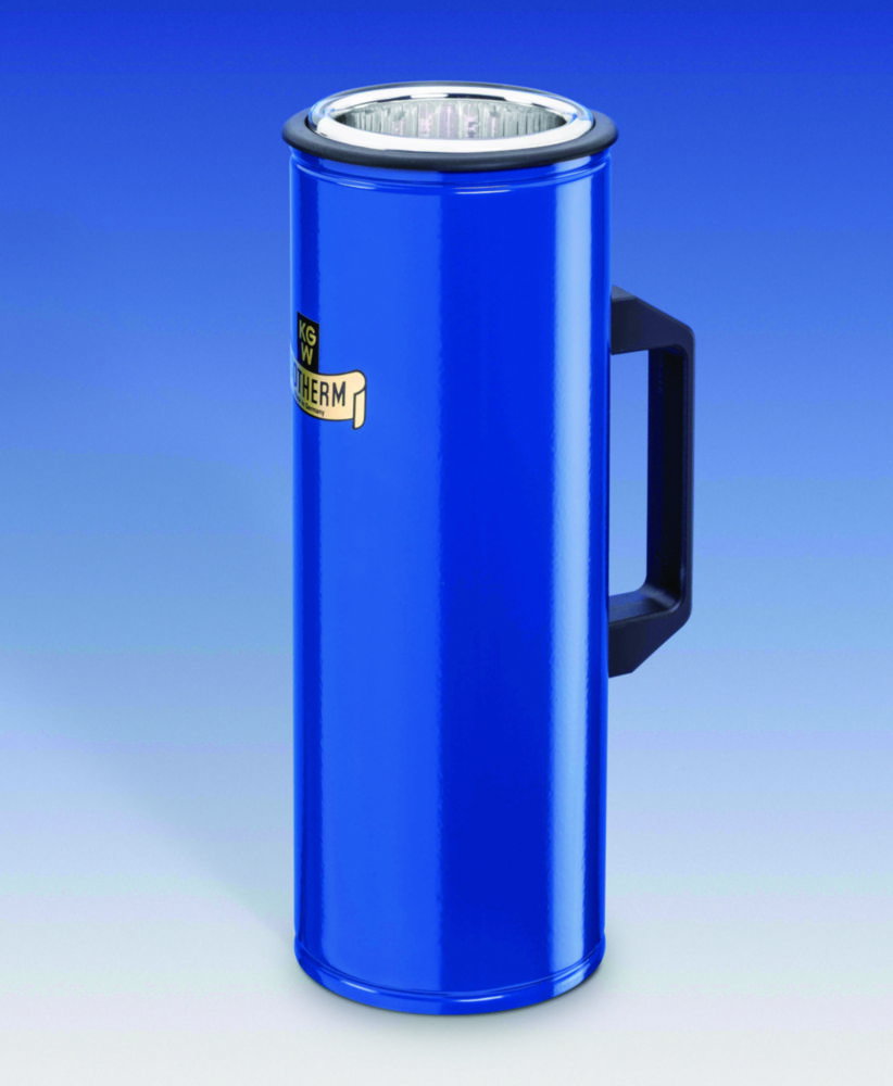 Dewar flasks, cylindrical, with side grip
