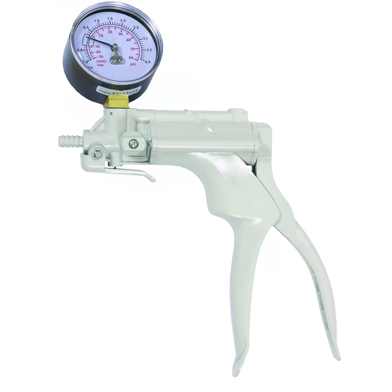 Pressure and vacuum pump VacuMan, PVC, with gauge