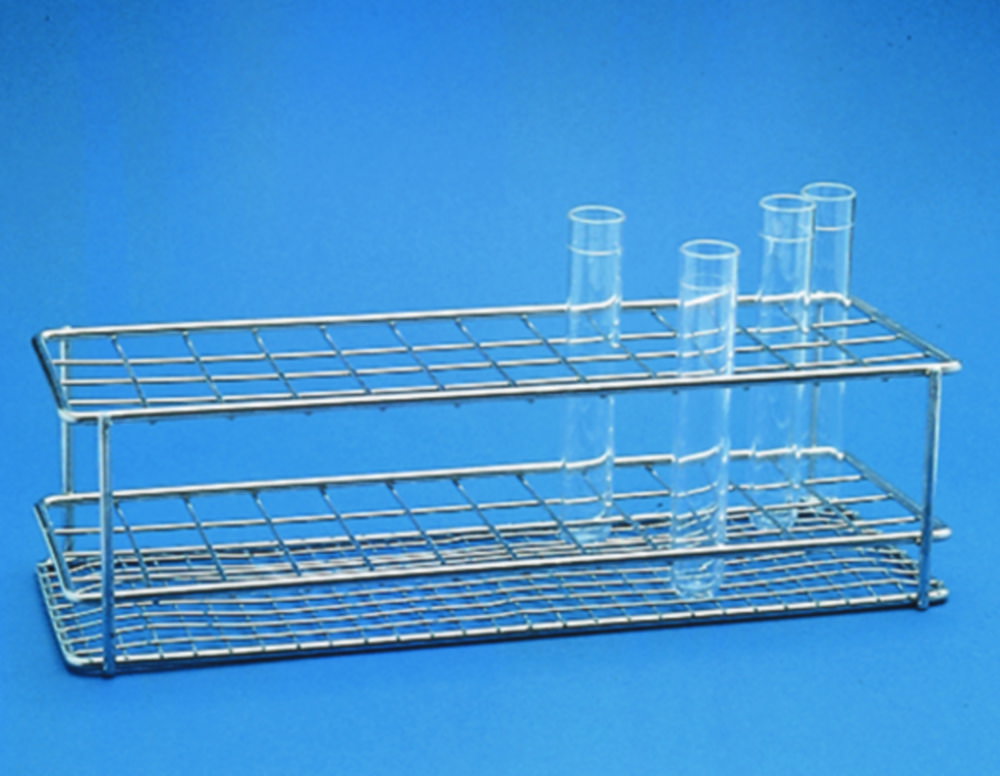 Portaprovette, acciaio inox