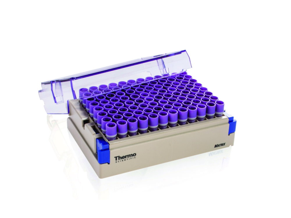 Storage tubes Matrix™ with 2D barcode, sterile, with coloured screw cap