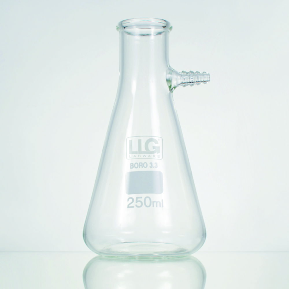Beuta filtrante LLG con pippio, vetro borosilicato 3,3