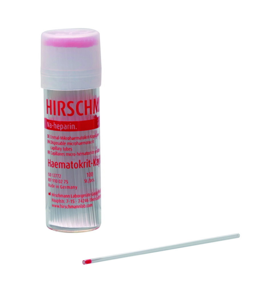 Haematocrit capillary tubes, NA-hep