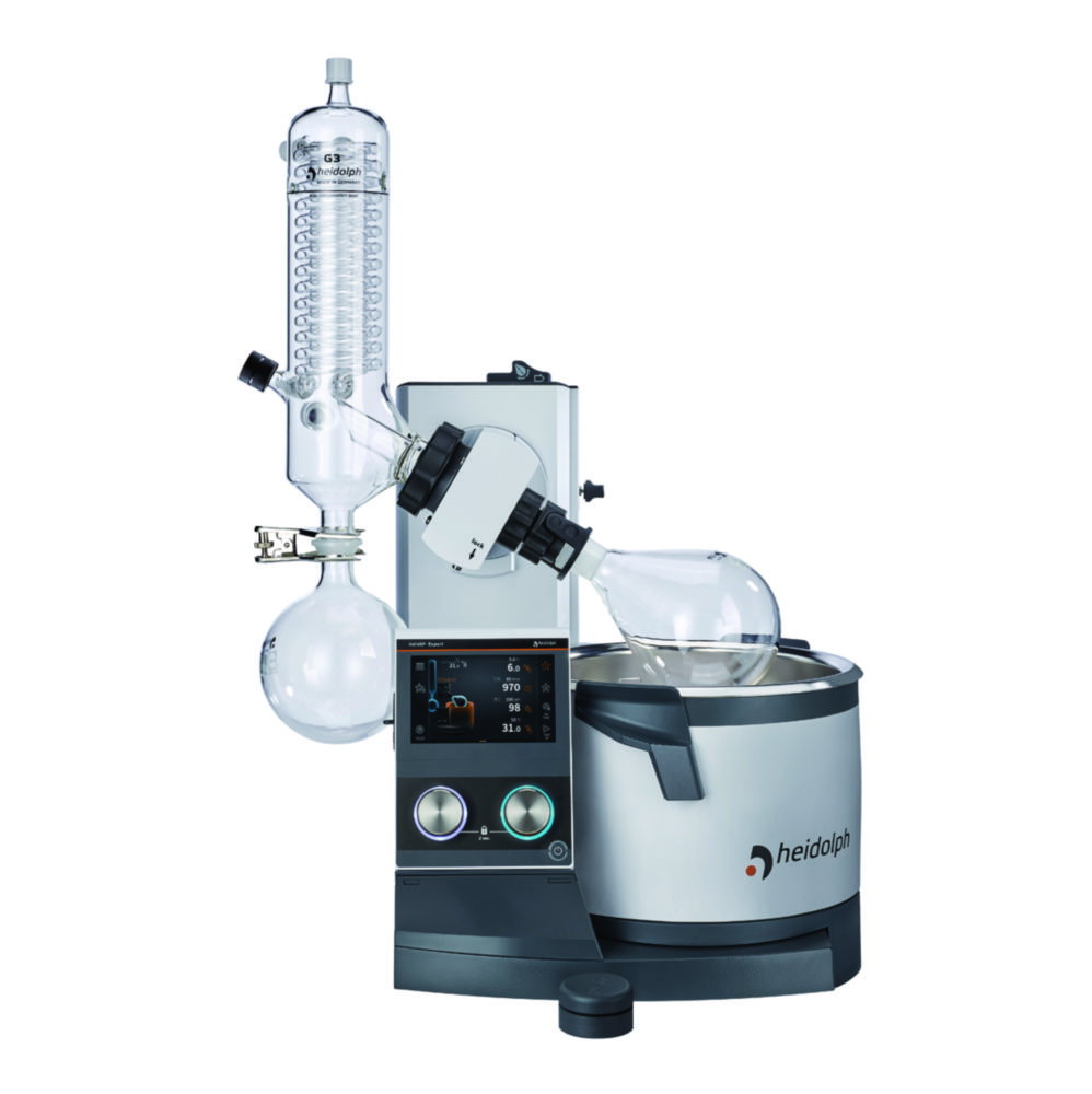 Evaporatori rotanti Hei-VAP Expert Control, con sollevamento manuale, condensatore verticale