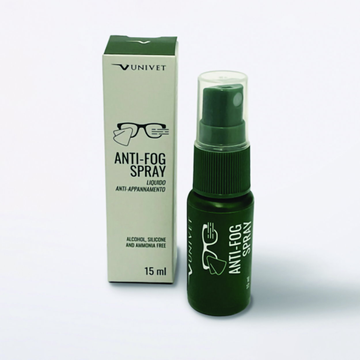 Anti-fog cleaner, Water-based formula