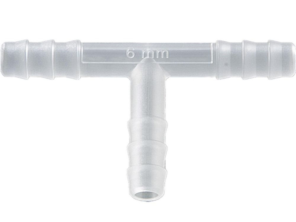 Connettori per tubi, forma a T, PVDF