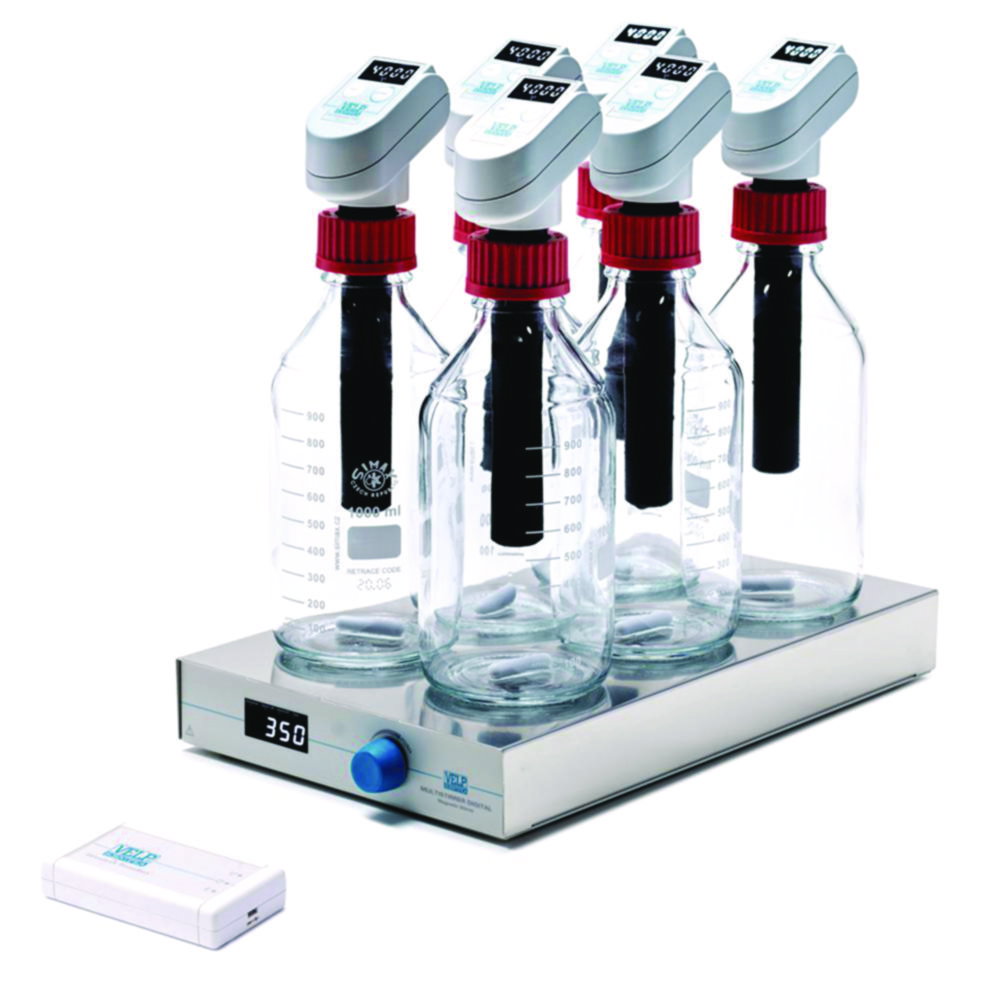 Sistema di sensori RESPIROMETRICO 6, biodegradabilità della plastica, senza Databox™