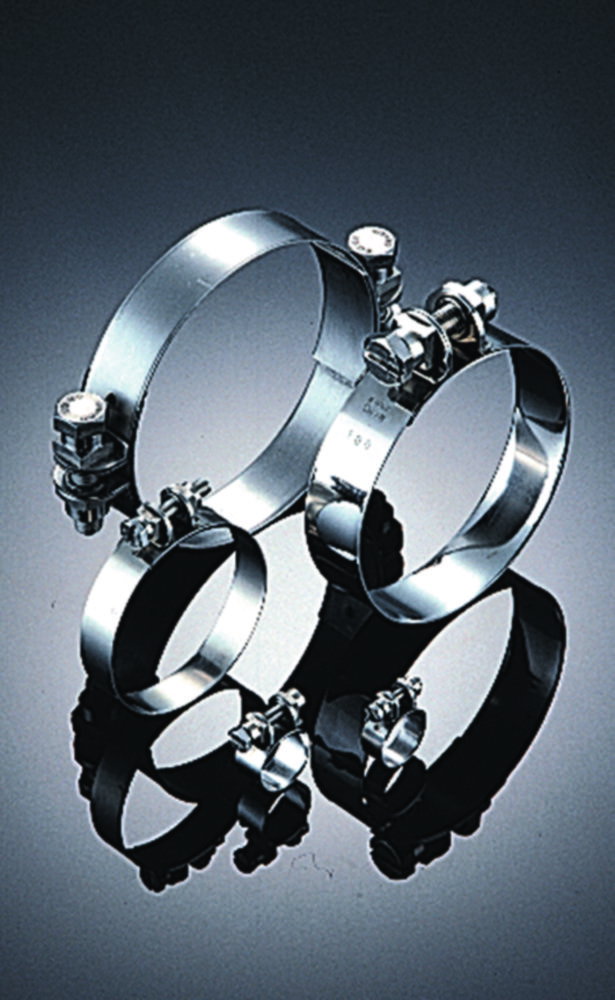 Worm drive tubing clips