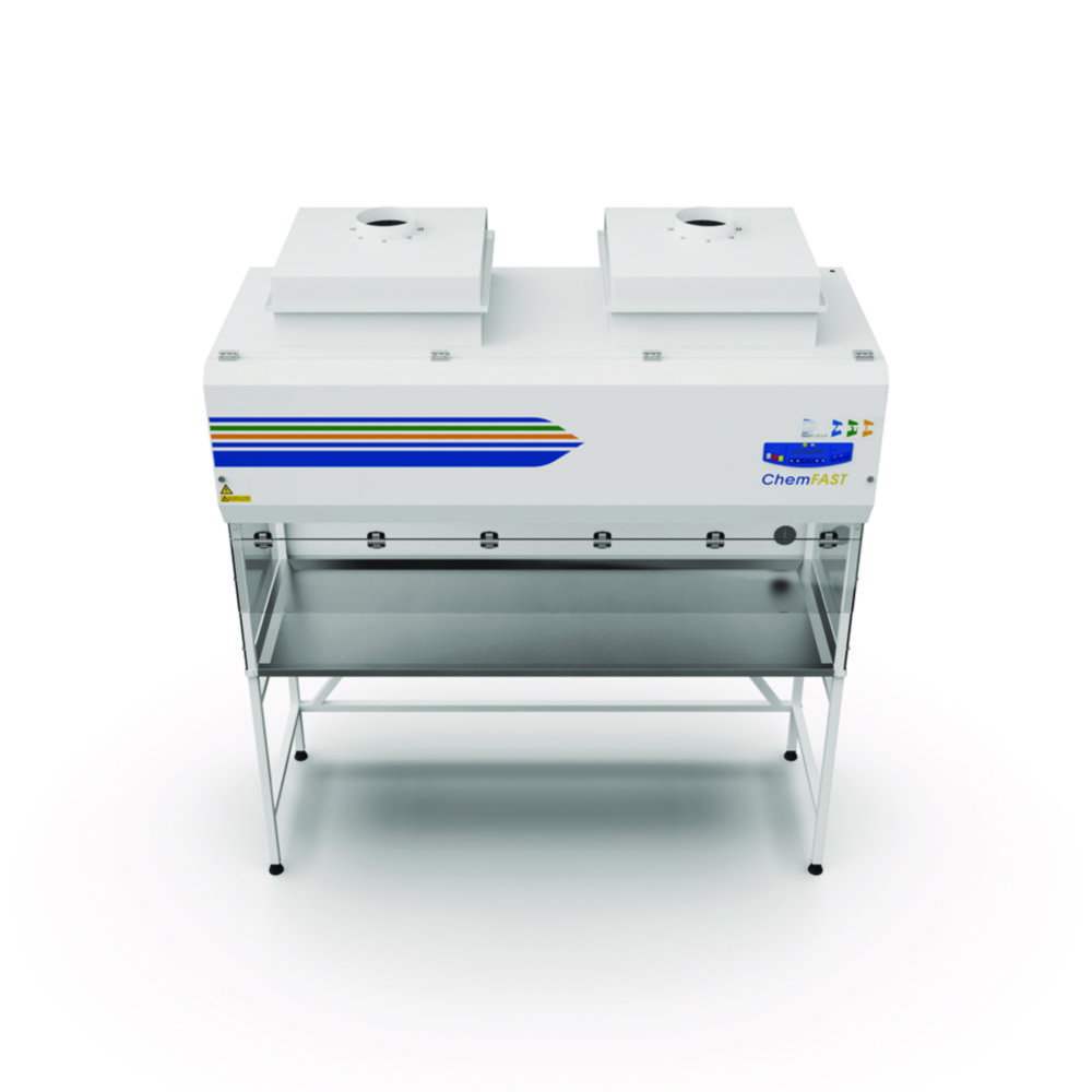 External housing for additional A/C filter for chemical laboratory fume cupboards ChemFAST Elite