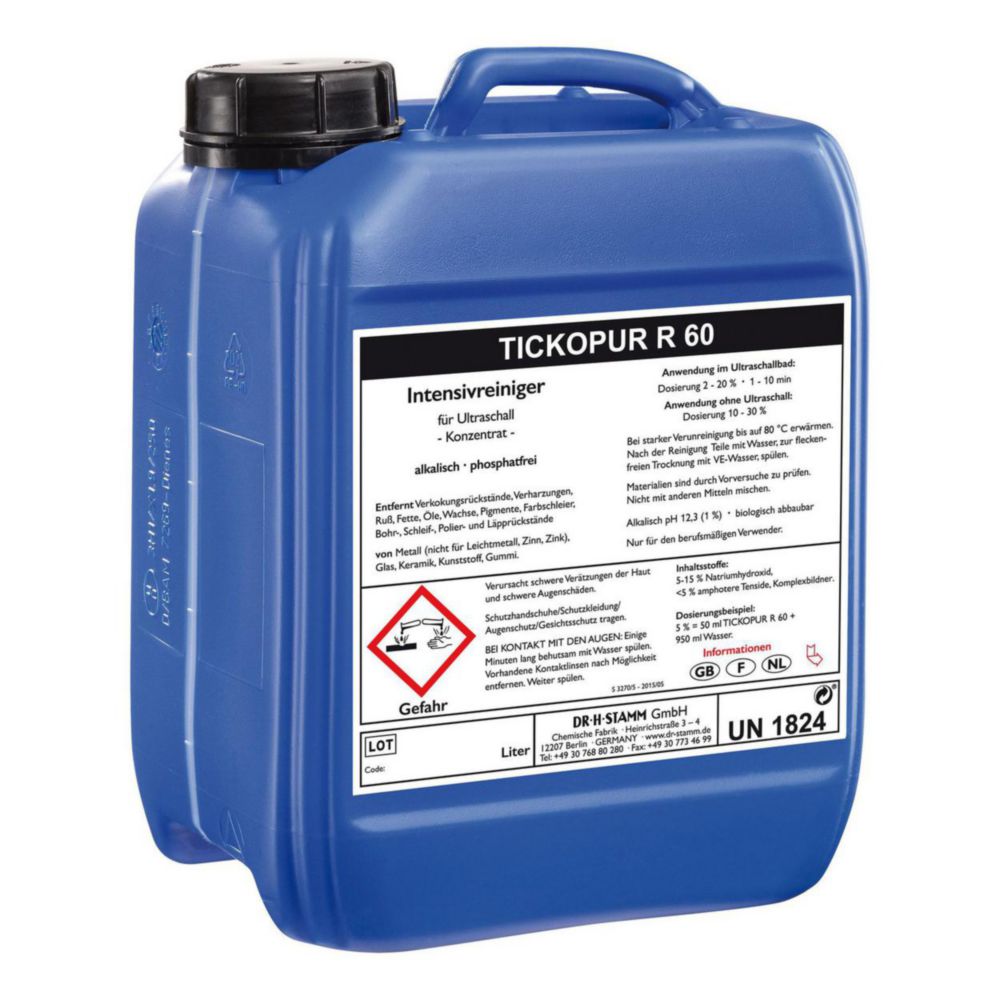 Soluzioni concentrate per bagni a ultrasuoni TICKOPUR R 60