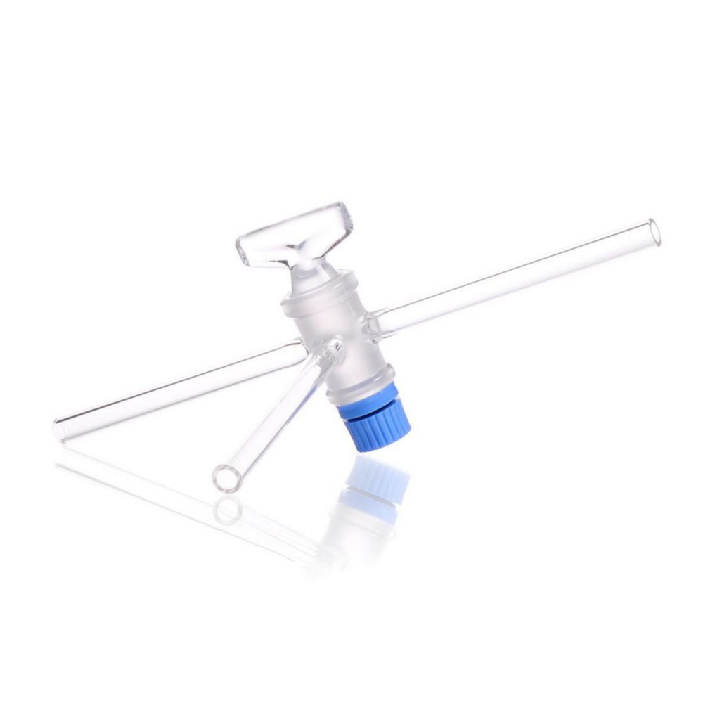 Compl. a tre vie con rubinetto di arresto SWB T foratura 2,5 mm, NS 18,8 DURAN