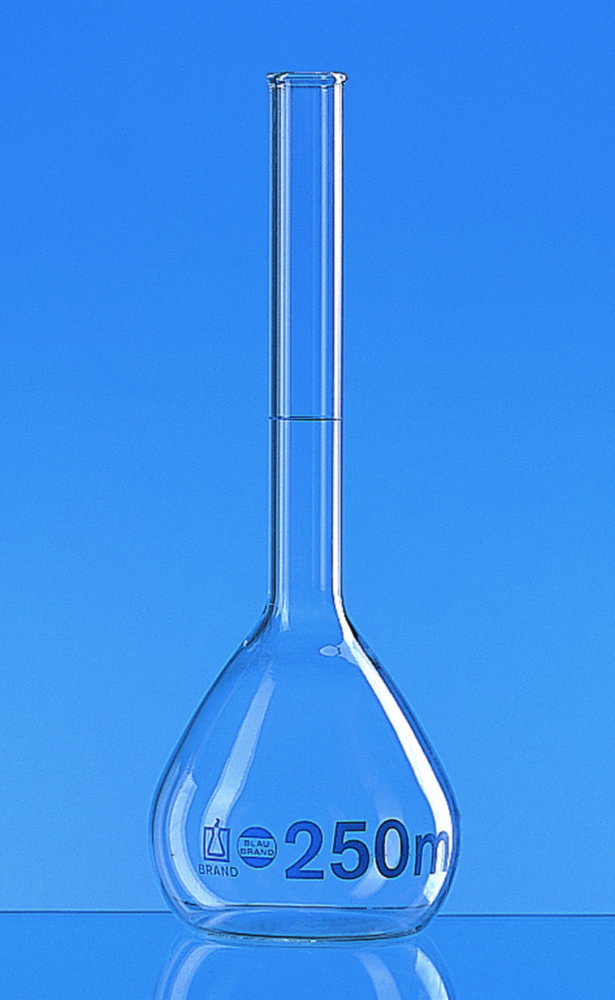 Volumetric flasks, boro 3.3, class A, with beaded rim