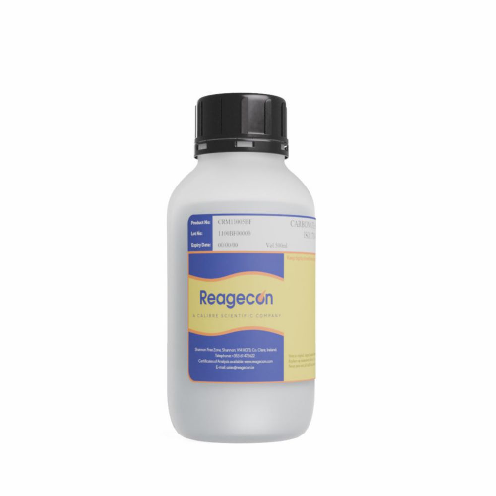 Carbonate pH buffer solution at 20 °C, certified reference material (CRM)