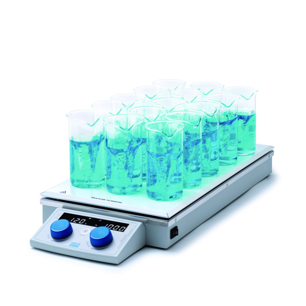 Agitatore magnetico multiposizione con riscaldamento Multi-HS digitale