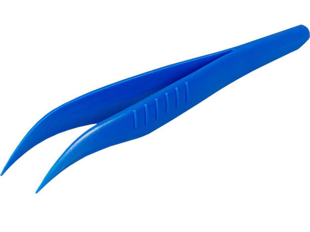 Disposable tweezers, PS, blue