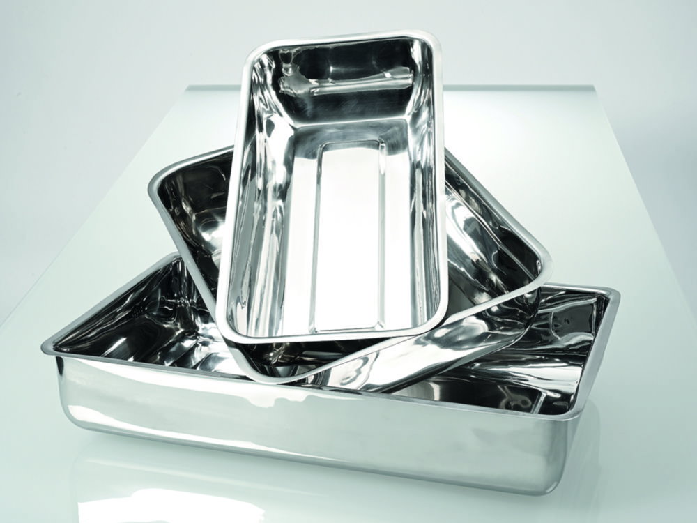 Vassoi, acciaio inox, forma alta