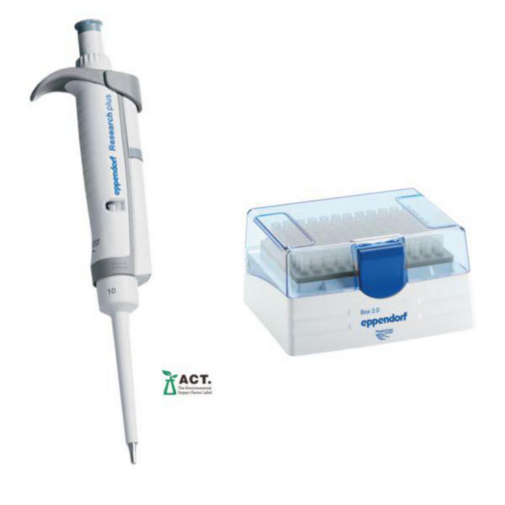 Micropipette a singolo canale Eppendorf Research® plus (General Lab Product), volume variabile