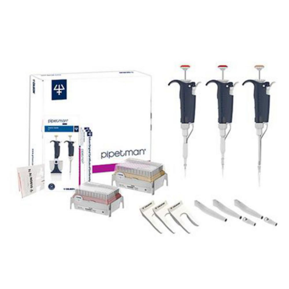 Micropipett|a(e) monocanale, PIPETMAN® L, volume variabile, starter kit