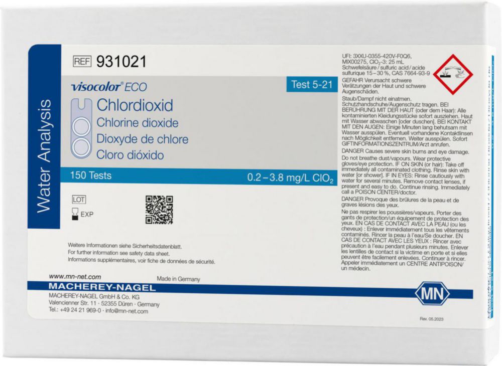 Test Kits, VISOCOLOR®ECO per analisi acque