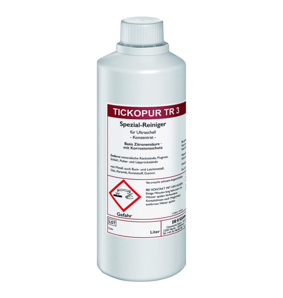 Soluzioni concentrate per bagni ad ultrasuoni TICKOPUR TR 3
