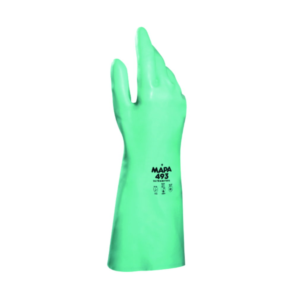 Guanti di protezione chimica Ultranitril 493, nitrile