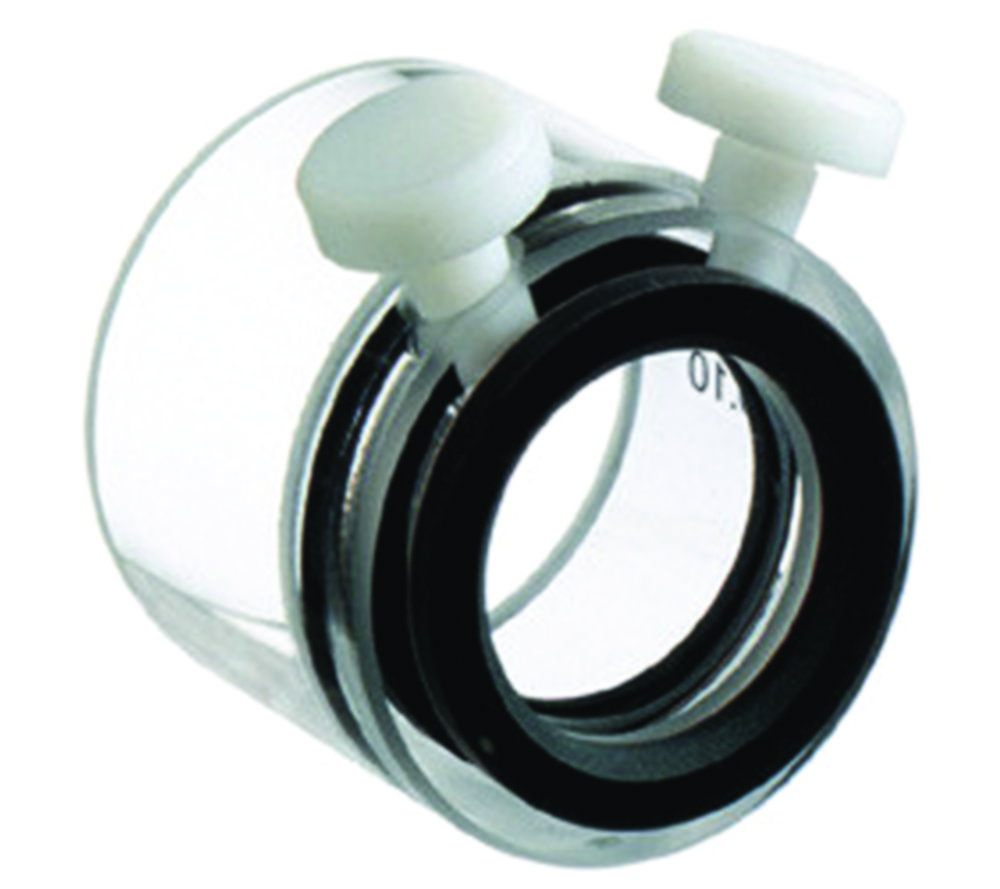 Celle cilindriche per misure polarimetriche, gamma UV, 2 sezioni con tappo PTFE
