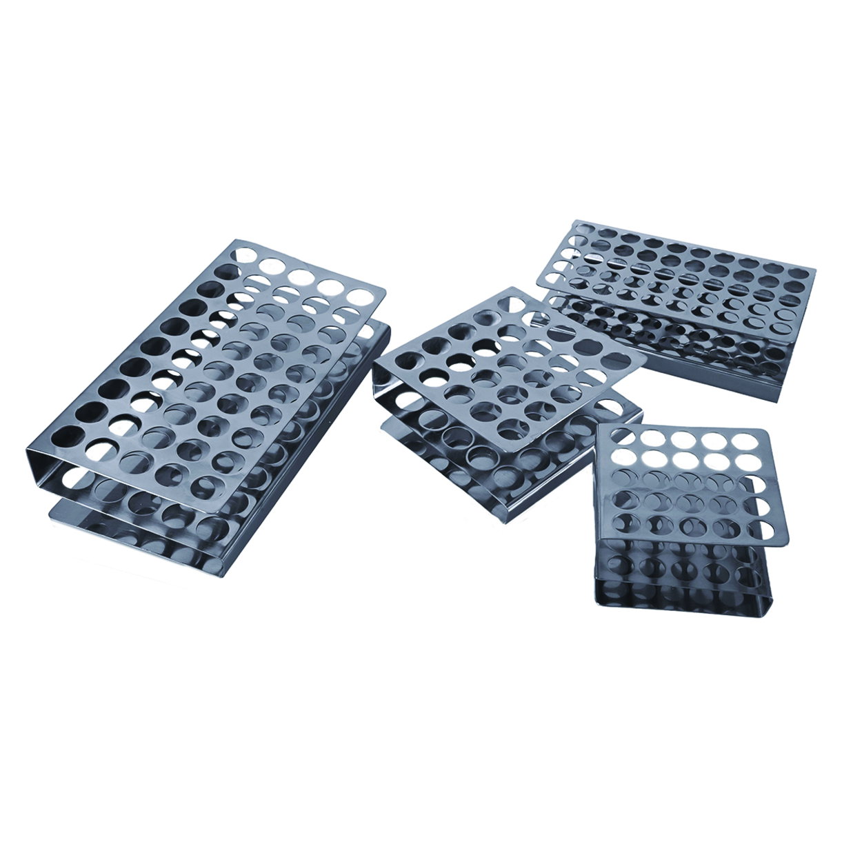 Test tube holder, stainless steel, Z-shaped