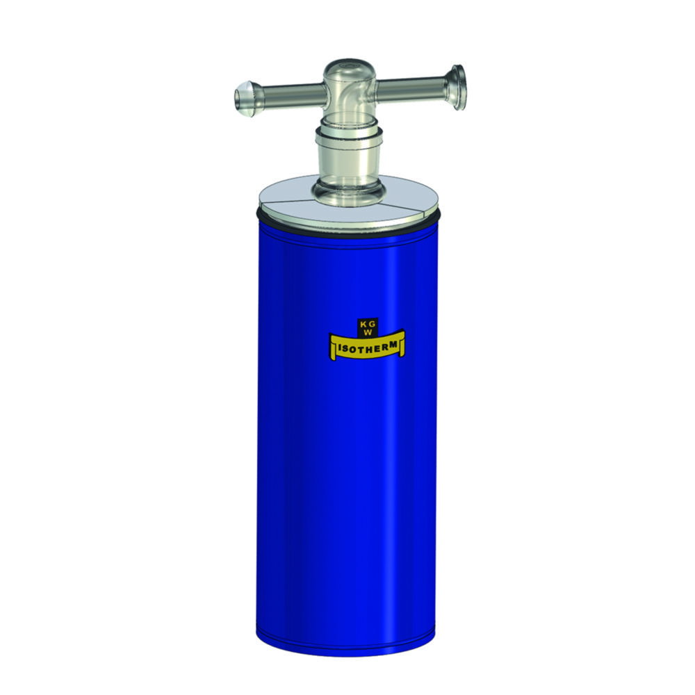 Cold traps with Dewar flask, borosilicate glass 3.3, two-piece, long version