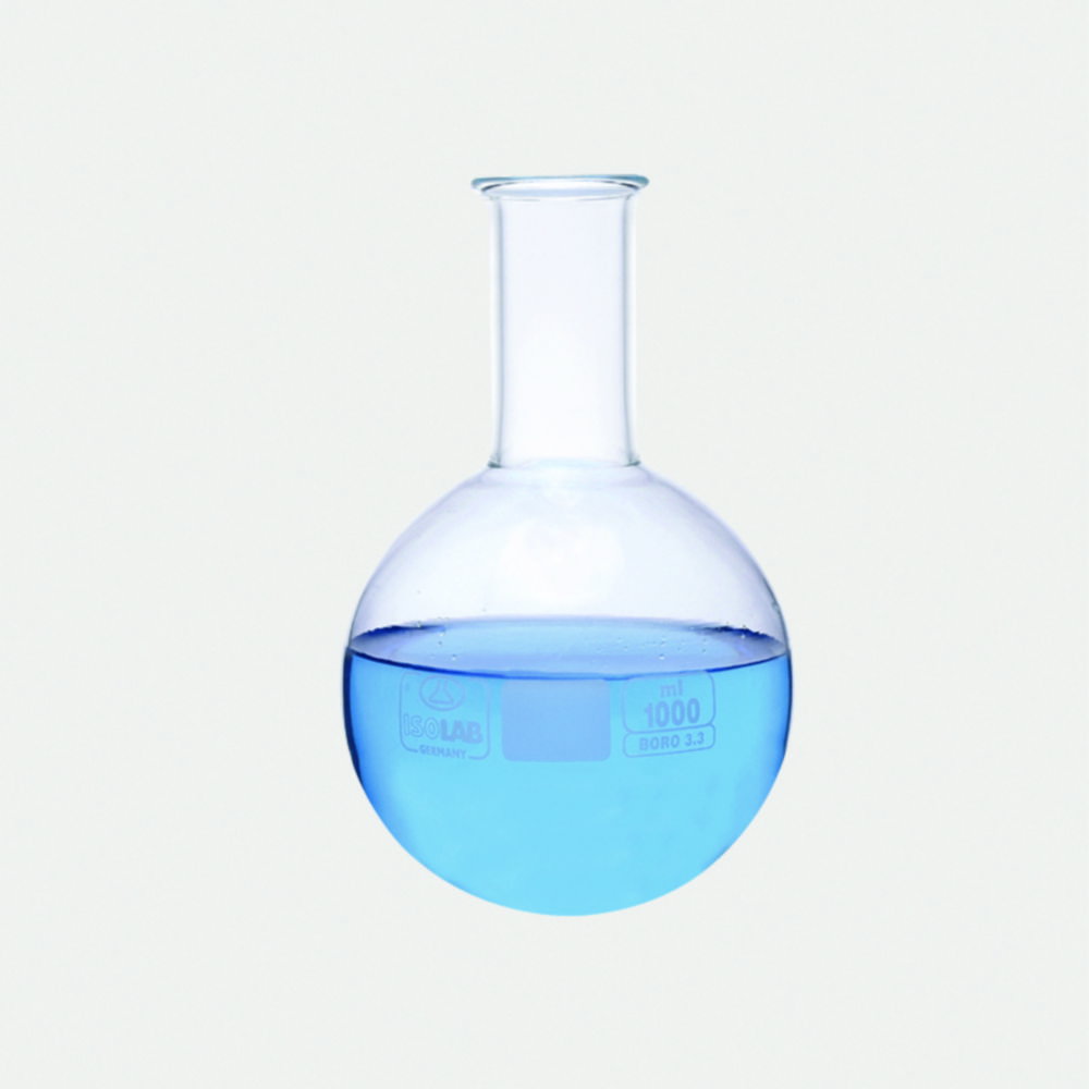 Palloni a fondo tondo, vetro borosilicato 3.3